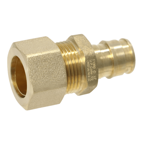 5 Pcs XFITTING Pex A 1/2 Inch x 5/8 OD Straight, Pex A Expansion OD Straight Transition Adapter, 201-4-2=5XX