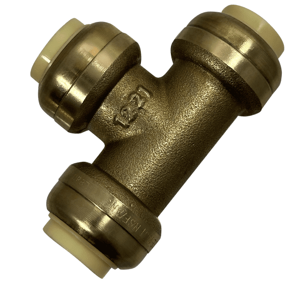 5 Pcs XFITTING Push Fit 1/2 Inch x 1/2 Inch 1/2 Inch Push Fit Tee,