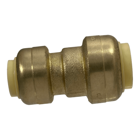 5 Pcs XFITTING Push Fit 1/2 Inch x 3/8 Inch Push Fit Coupling, Push Fit Reducing Coupling, 27-6-8=5XX