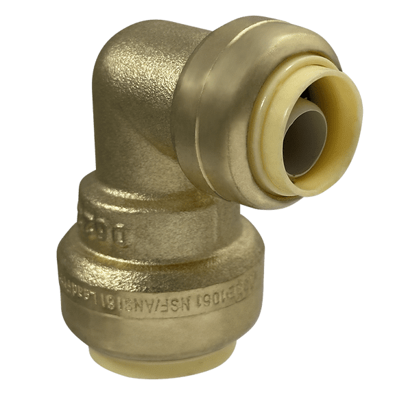 5 Pcs XFITTING Push Fit 3/4 Inch x 1/2 Inch Push Fit Elbow, Reducing Elbow, 27-4-6=5XX