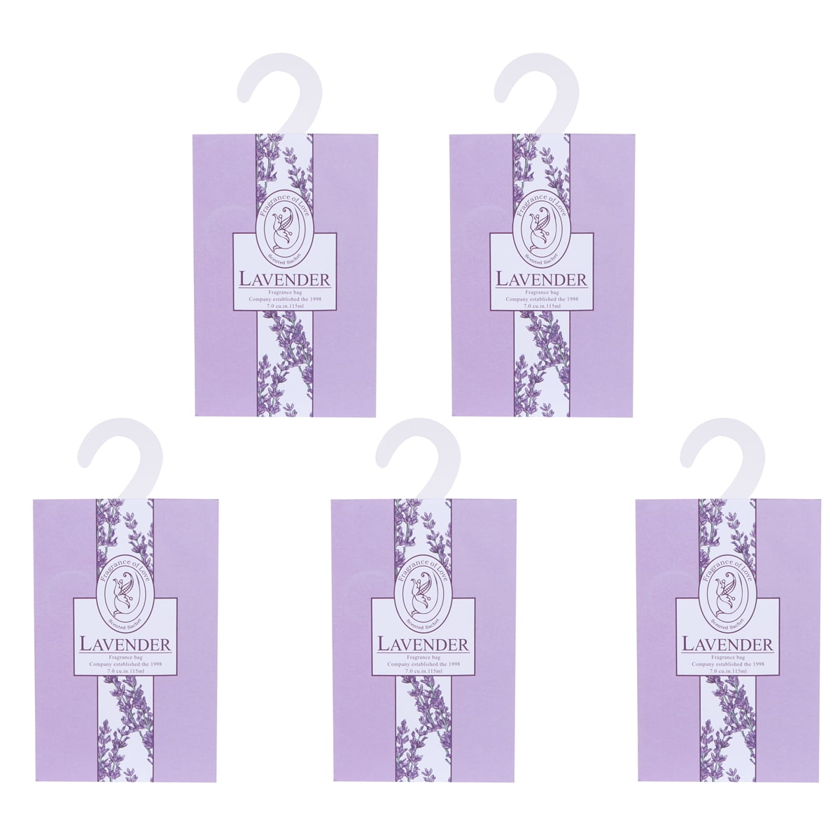 5 Pcs lavender Scented Sachets Bag Purple Air Freshener for Drawers