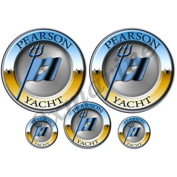 5 Pearson Designer Round Sticker Set - Generic
