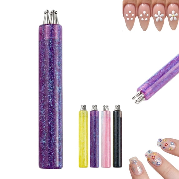 5 Petal Flower Nail Dotting Pen, Manicure Art Tools, Easy Control ...