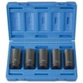 5 Piece 1/2" Drive 6 Point Spindle Nut Socket Set