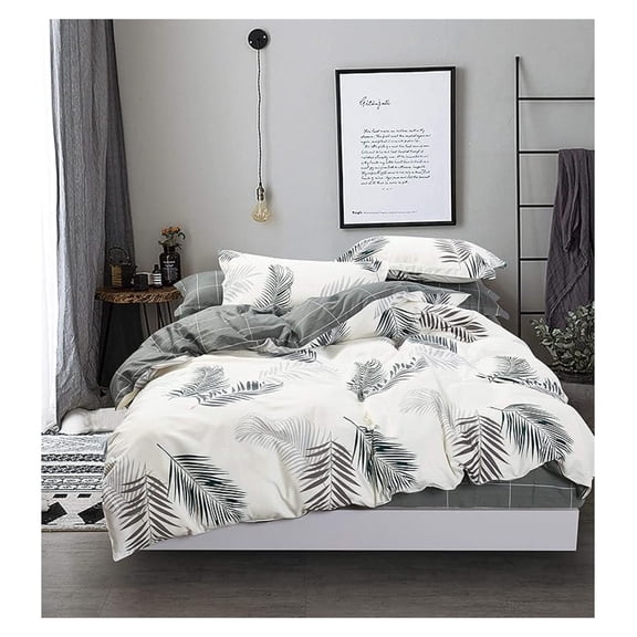 5-Piece 100% Cotton Bedding Set: Duvet Cover, Two Pillowcases and Two Pillow Shams (Full)