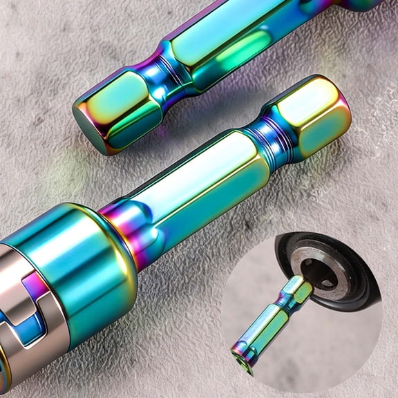 5-Piece 8mm Impact Socket Adapter Set, Hex Shank Power Drill Converter, Ratchet Socket Bit for Impact Drivers & Drills, High-Strength Steel Construction