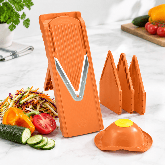 5-Piece Adjustable Stainless Steel Mandoline Slicer Set for Vegetables