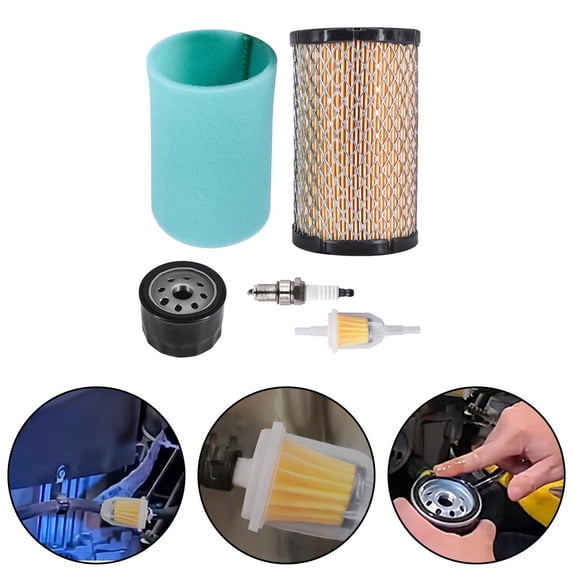 5-Piece Air Filter Oil Change Kit Parts Compatible With Many Lawn Mowers Smile Home