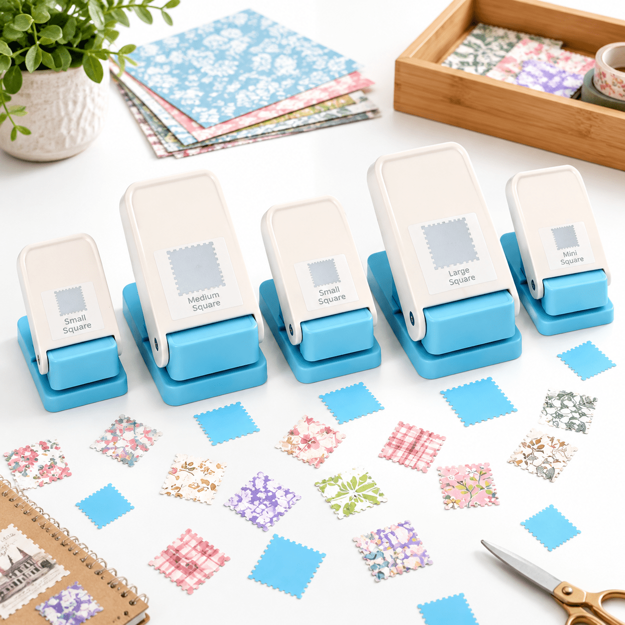 5-Piece Assorted Shaped Paper Punch Set for Crafting, Card Making ...