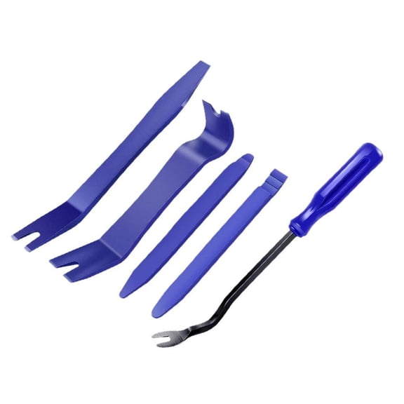 5 Piece Auto Trim Removal Tool Kit, Car Panel Pry Tool Set with Clip Fastener Remover, TIKA