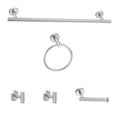 thumbnail image 1 of 5-Piece Bath Hardware Set 24 in. with Mounting Hardware in Brushed Nickel, 1 of 7