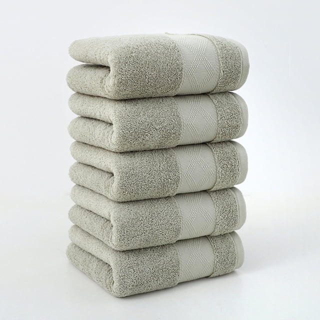 5-Piece Bath Towel Set, Thick Soft Absorbent Towels for Bathroom, Face, and Body, Quick-Drying and Durable, Includes 5 Towels for Home and Spa Use