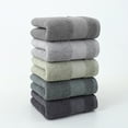 thumbnail image 1 of 5-Piece Bath Towel Set | Ultra Soft & Absorbent | 27.9x13.77 Inches | Dark Gray, Gray, Green | Spa & Bathroom Towels, 1 of 9