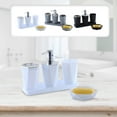 thumbnail image 1 of 5 Piece Bathroom Accessory Set with Soap Dispenser, Toothbrush Holder, Tumbler and Soap Dish, Modern Plastic Bathroom Organizer Set for Countertop Storage, Ideal for Home, Hotel and Guest, 1 of 9