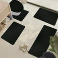 thumbnail image 1 of 5 Piece Bathroom Rug Mat Set Non Slip Absorbent Floor Mats 40x60cm 40x80cm for Toilet Shower Dark Gray Machine Wash, 1 of 7