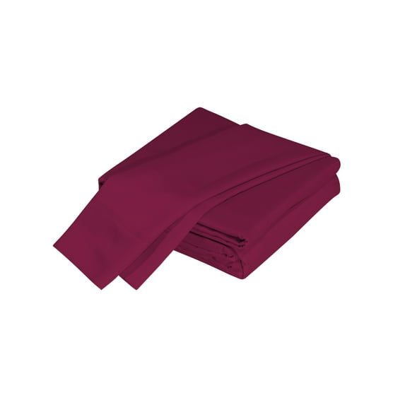 5 Piece Bedding Sheet Set Split King Size, Luxurious Viscose from Bamboo Bed Sheets with Pillow Cases, Fitted Sheet & Flat Sheet, OEKO-TEX Certified Bed Set for King Size Bed, Burgundy