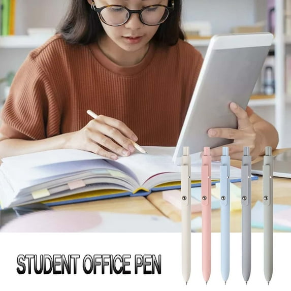 5-Piece Box Set Press Pen Student Office Pen, Xinsrenus Under $5! 5-Piece Box Set Press Pen