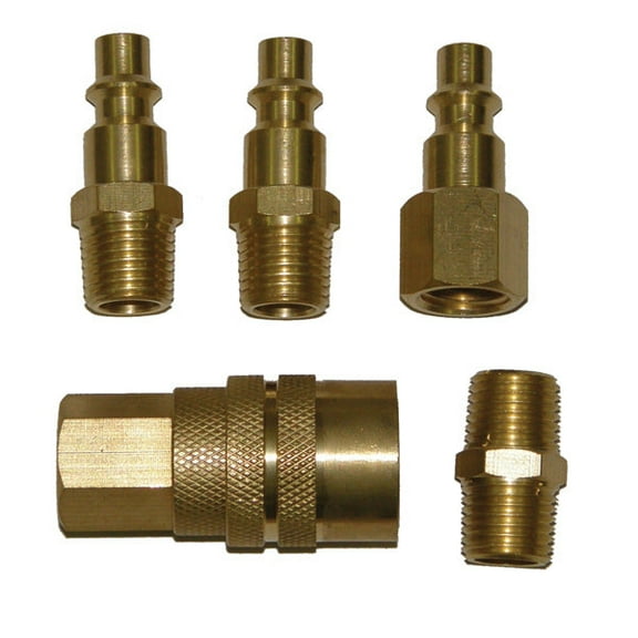 5 Piece Brass Air Coupler Set