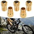 5 Piece Brass Presta Valve Adaptor Bicycle Mountain Bike Tire Tube Pump