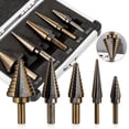 thumbnail image 2 of Bit Set KAJOVE 3-13mm M35 Cobalt Straight Step Drill Bit Hole Cutter For Stainless Steel Speed Steel Drill Bit For Hand Electric Drills 4 5mm Bosch Drill 2 of 9