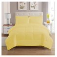 thumbnail image 1 of 5 Piece Comforter Set Bag Solid Color All Season Soft Down Alternative Blanket & Luxurious Microfiber Bed Sheets, Yellow, Twin, 1 of 7