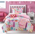 thumbnail image 1 of 5 Piece Comforter Set - Pink, Blue & Yellow, Full Size, 1 of 1