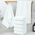thumbnail image 1 of 5-Piece Cotton Towel Set | Soft & Absorbent Bath Towels | 30.7"x13" | White, Blue, Gray, Beige | Hotel & Home Use | Quick-Drying & Durable, 1 of 6