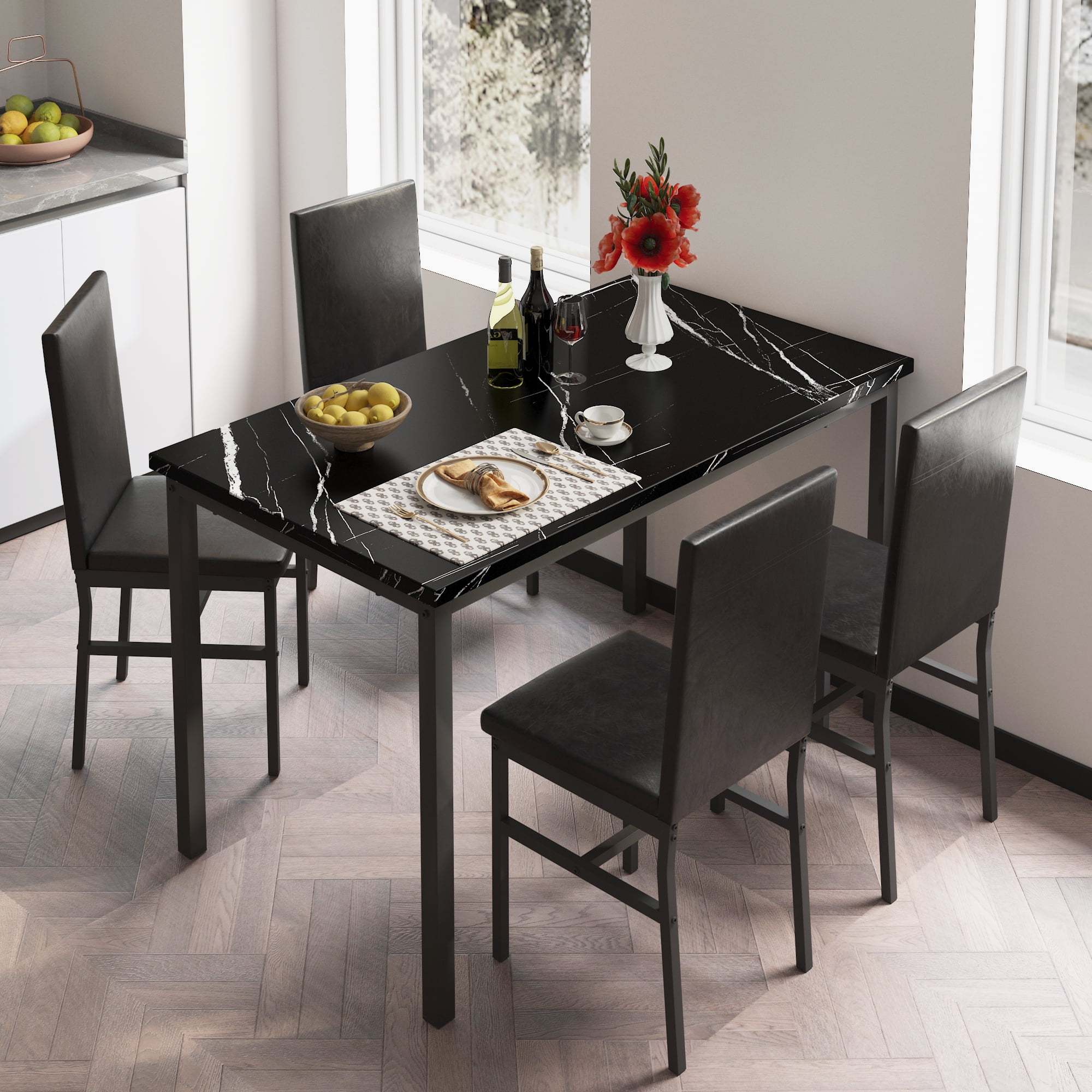 https://i5.walmartimages.com/seo/5-Piece-Dining-Set-Modern-Table-Chairs-Set-4-Kitchen-Faux-Marble-Tabletop-4-PU-Leather-Upholstered-Chairs-Small-Space-Breakfast-Nook-D8913_42d669e9-5d9f-4b10-96d5-cde234e5e9bc.edd33999bec0aae34010b518c5ea0757.jpeg