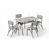 Curated visual reference: Gallery Detail: 5 Piece Dining Table Set For 4 Rectangular Kitchen Table