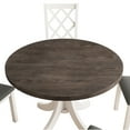 thumbnail image 1 of 5-Piece Dining Table Set with 1 Table and 4 Chairs Brown, 1 of 5
