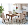 thumbnail image 1 of 5 Piece Dover Dining Set - Mahogany & Light Fawn, 1 of 1