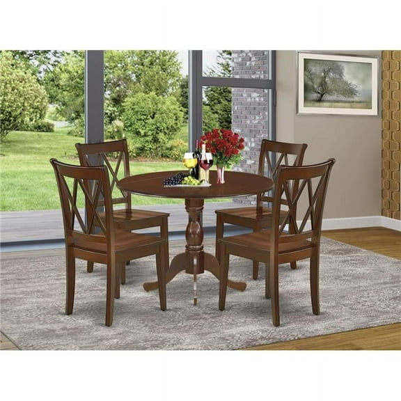 5 Piece Dublin Dinette Set - Mahogany