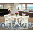 thumbnail image 1 of 5 Piece Dublin Dining Room Table Set - Linen White, 1 of 1