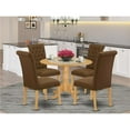 thumbnail image 1 of 5 Piece Dublin Dining Set - Oak & Dark Coffee, 1 of 1