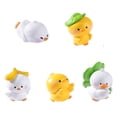 thumbnail image 1 of 5Pc Multifunctional Resins Duck Miniature Sculpture Tabletop Shelf Decors Cartoon Animal Figurines Home Office Ornaments, 1 of 7