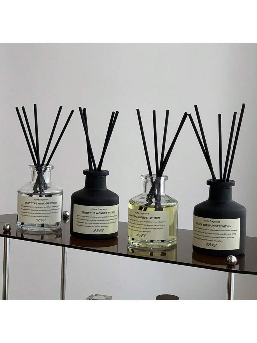 5-Piece Essential Oil Reed Diffuser Set with 4 Rattan Reeds and ...