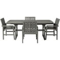 thumbnail image 1 of 5-Piece Extendable Outdoor Patio Dining Set in Gray Wash, 1 of 4