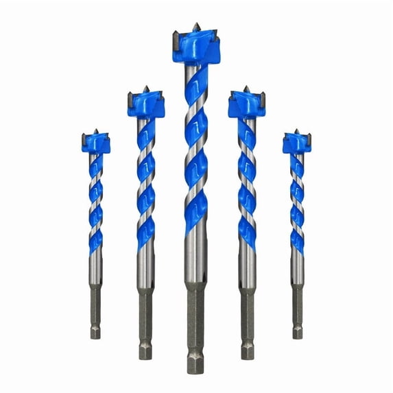 EUGFI 3/8" Drill Bit Extension – Heavy Duty Hole Saw & Forstner Bit Extender, Adds 8-3/4" Drilling Depth, For Hardwoods, Ceilings, Cabinets