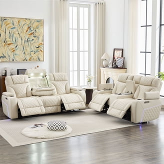 Free Shipping! Irene Inevent 3-Piece Recliner Sofa Set, Semi PU