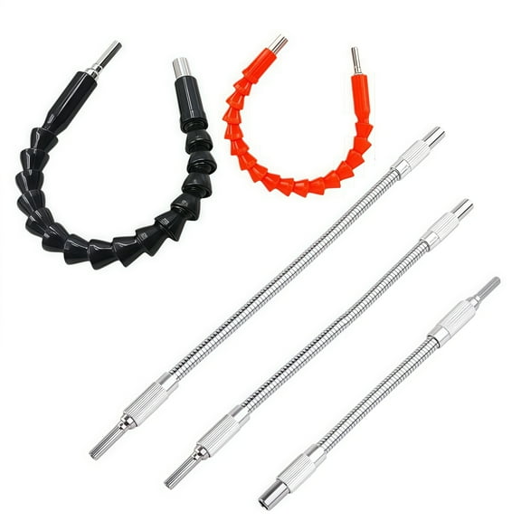 5 Piece Flexible Shaft Screwdriver Set Angle Tool Kit Accessories