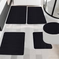 thumbnail image 1 of 5-Piece Foam Bath Mat Set | Ultra Soft & Absorbent Bathroom Rugs | Non-Slip Toilet Mats | Machine Washable & Quick Dry | Multiple Sizes for Bath & Shower, 1 of 8