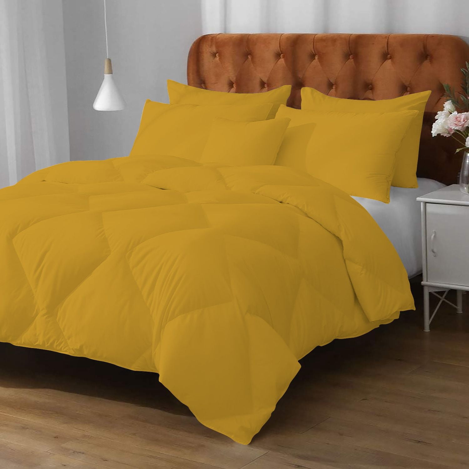 Tribeca Living Capriquiggo Steppdecken-Set Aus Samt – Queensize Übergröße In Gold, 3-teilig, Butterweicher Polyester