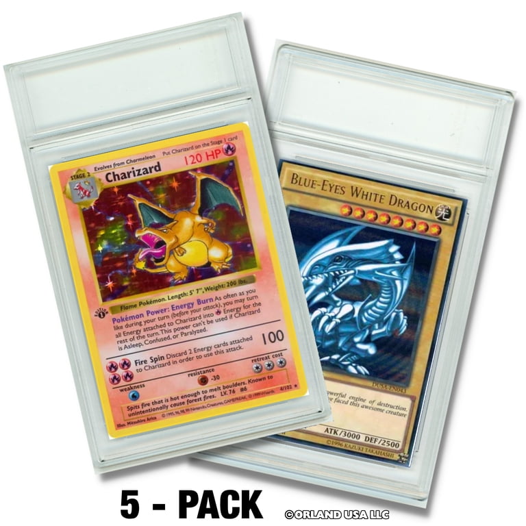 pokemon card guard 35pt Rigid Clear Toploader Card Holders For Pokemon, TCG's main image 1