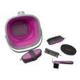 thumbnail image 1 of 5 Piece Grooming Kit w/ Collapsible Bucket (Pink), 1 of 1