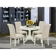 thumbnail image 1 of 5 Piece Hartland Dining Set - Linen White & Light Beige, 1 of 1