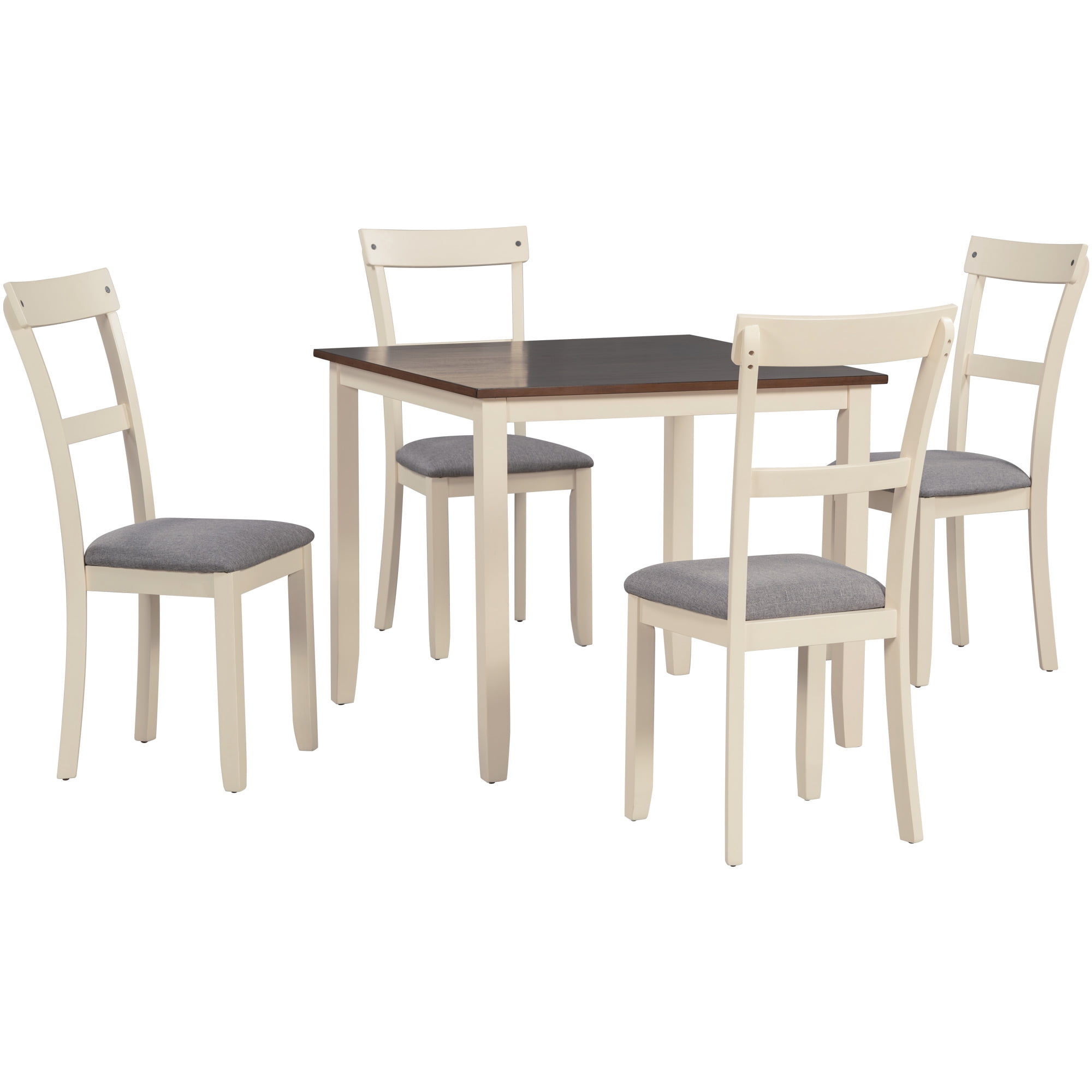 Picture of 5 Piece Home Kitchen Dining Set, Compacted Space-saving Industrial ...