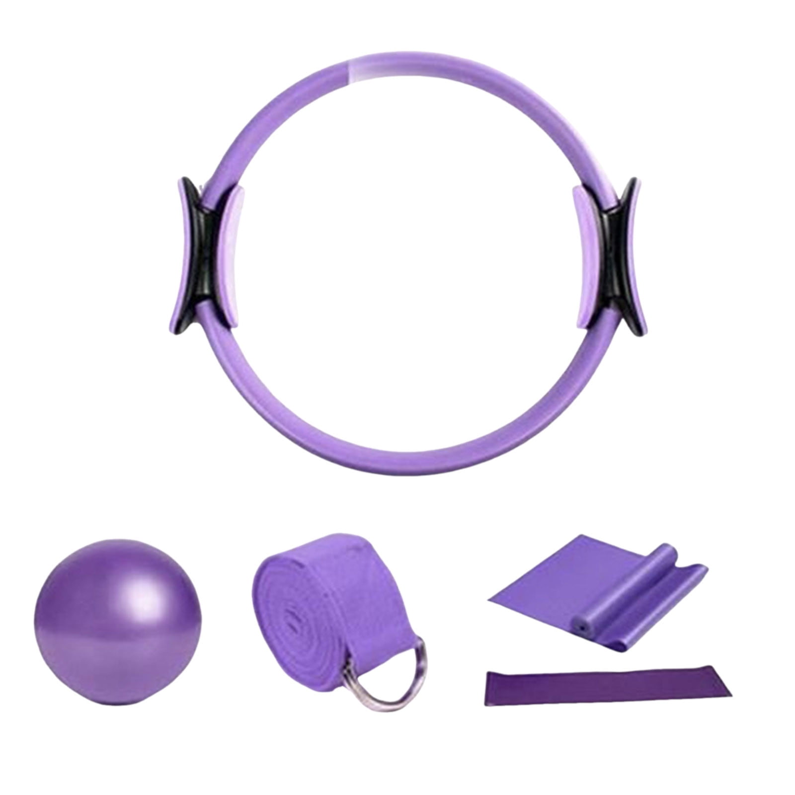 Fitness & Yoga Gear Set for Women – High-Value 5 Piece Pilgots Kit with Booty Bands Glutes and Stretching Resistance Bands and Yoga for Home Workout