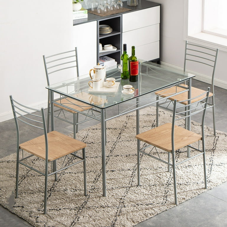Piece Kitchen Table Set, Modern Dining Table Sets with Dining