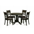 thumbnail image 1 of 5 Piece Kitchen Table Set-Round Kitchen Table Plus 4 Dinette Chairs, 1 of 1