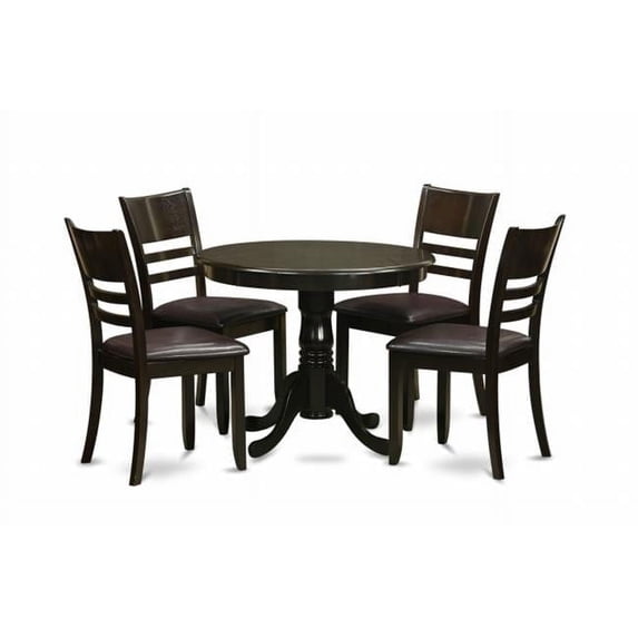 5 Piece Kitchen Table Set-Round Kitchen Table Plus 4 Dinette Chairs